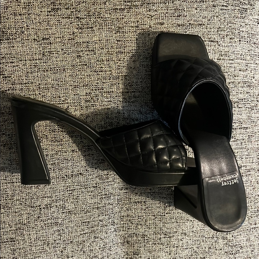 Jeffrey Campbell Black Quilted Heels